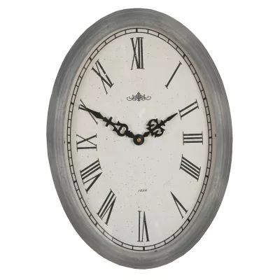 Clayre & Eef Wanduhr 1898 Grau ca. 30 x 42 cm