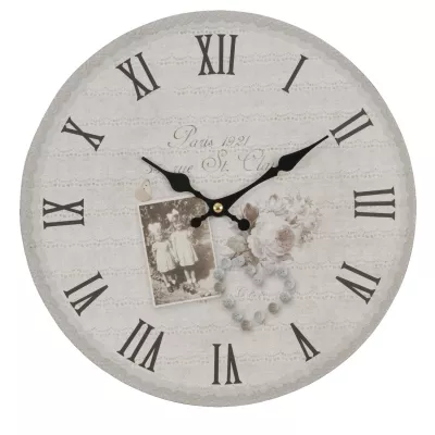 Clayre & Eef Wanduhr "Paris" Rund Ø 29 cm