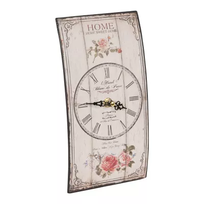 Clayre & Eef Wanduhr Uhr ~ HOME SWEET HOME ~ ca. 16x16x22 cm