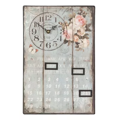 Clayre & Eef Uhr Wanduhr ca. 25 x 4 x 38 cm
