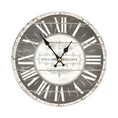 Clayre & Eef Uhr Wanduhr ca. Ø 22 cm