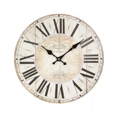 Clayre & Eef Uhr Wanduhr ca. Ø 34 cm