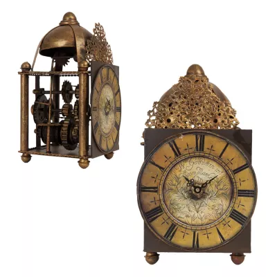 Clayre & Eef Standuhr Steampunk 15x15x26 cm