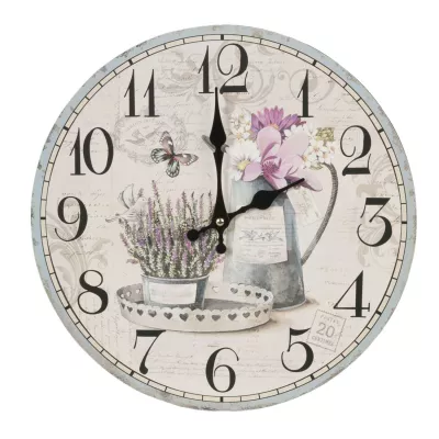 Clayre & Eef Wanduhr Ø 34x4 cm / 1xAA