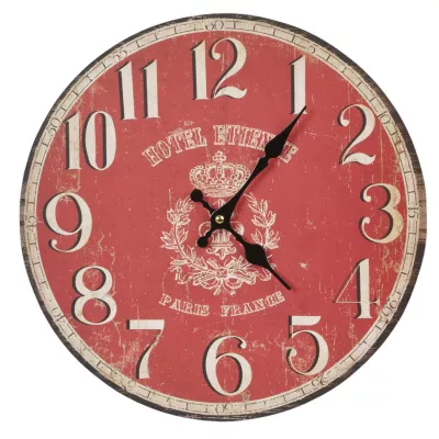 Clayre & Eef Uhr Wanduhr Hotel Etienne ca. Ø 34 cm