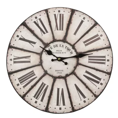 Clayre & Eef Uhr Wanduhr ca. Ø 38 cm