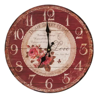 Clayre & Eef Uhr Wanduhr ca. Ø 34 cm