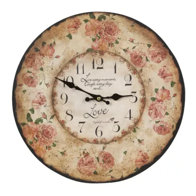 Clayre & Eef Uhr Wanduhr ca. Ø 34 cm