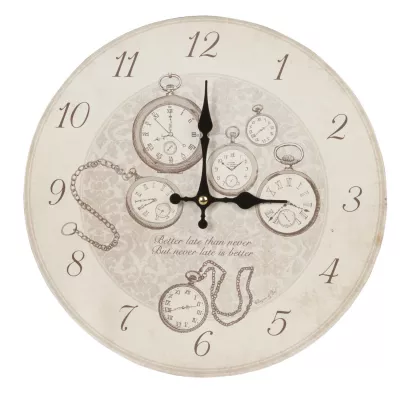 Clayre & Eef Uhr Wanduhr Uhren ca. Ø 29 cm