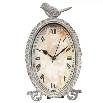 Clayre & Eef Uhr Vogel gräulich ca. 10 x 4 x 18 cm