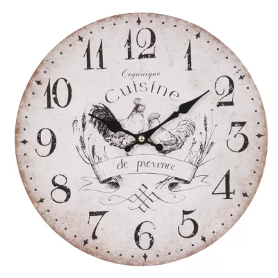 Clayre & Eef Wanduhr Cuisine 29x4 cm