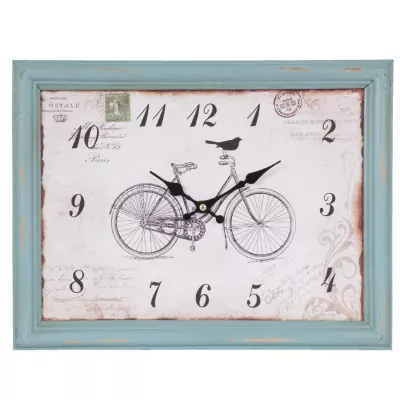 Clayre & Eef Wanduhr Fahrrad 40x4x30 cm