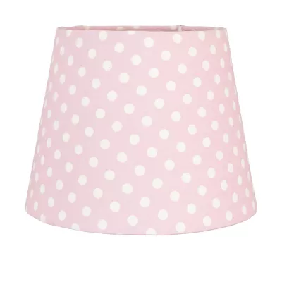 Clayre & Eef Zauberhafte Lampenschirm * Rosa mit Weißen Punkten , Dots  Ø 18 cm
