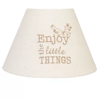 Clayre & Eef Lampenschirm Enjoy the little things ca. Ø 22 x 14 cm / E27