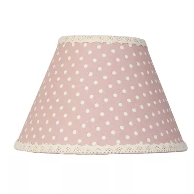 Clayre & Eef Lampenschirm rosa Punkte ca. Ã˜ 22 x 14 cm E27
