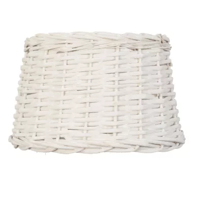 Clayre & Eef Lampenschirm Rattan weiß ca. Ø 30 x 19 cm E27