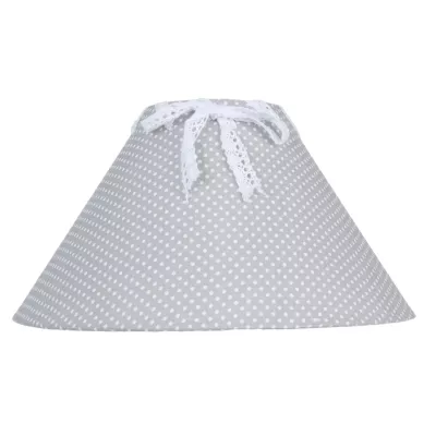 Clayre & Eef Lampenschirm grau 27 cm / E27