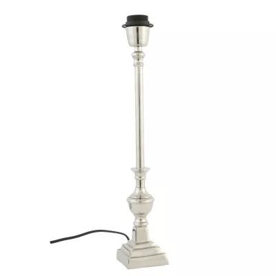 Clayre & Eef Einfache Tischlampe silber