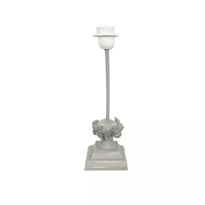 Clayre & Eef Tischlampe mit kleinem Blumenkranz