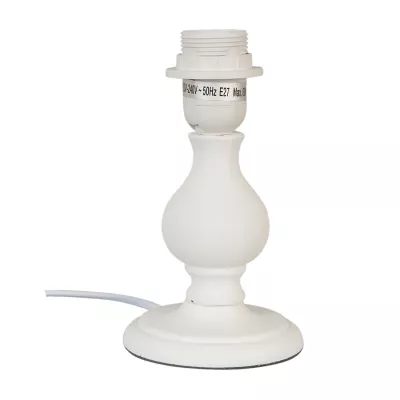 Tischlampe Lampenfuss Weiß ca. Ø 11 x 19 cm E27 Max. 60W