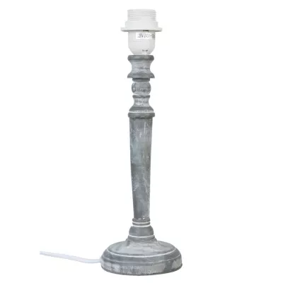 Tischlampe Lampenfuss Grau ca. Ø 11 x 35 cm E27 Max. 60W