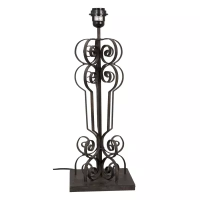 Clayre & Eef Formvollendete Tischlampe schwarz