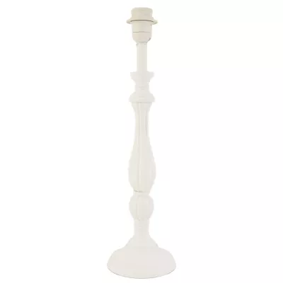 Lampenfuß weiß ca. 11 x 42 cm 1 x E27 Max. 60W