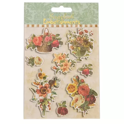 Clayre & Eef Blumen-Sticker zum Selbstkleben