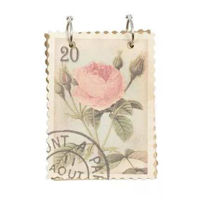 Notizblock mit Rosenmuster