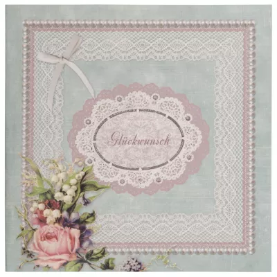 Postkarte (Glückwunsch) 13.5x13.5 cm