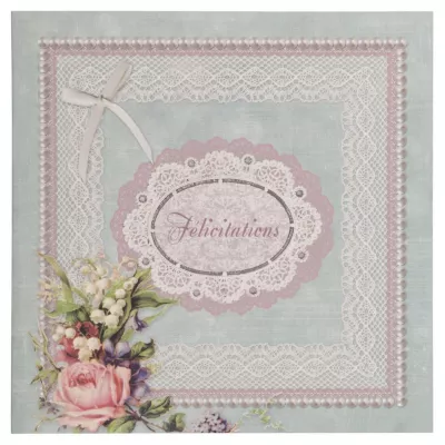 Postkarte (F?licitations) 13.5x13.5 cm