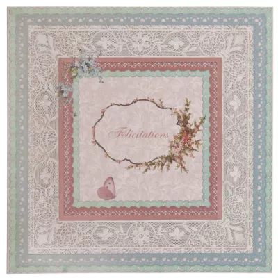 Postkarte (F?licitations) 13.5x13.5 cm