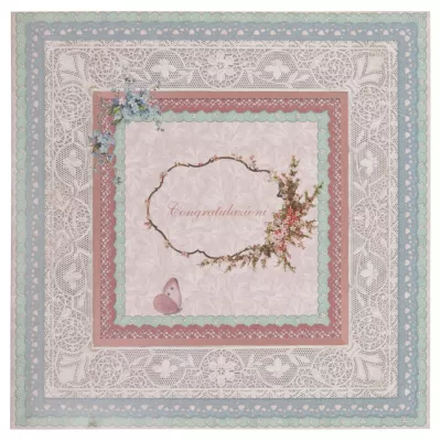 Postkarte (Congratulazioni) 13.5x13.5 cm