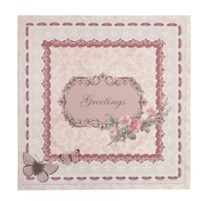 Clayre & Eef Postkarte (Greetings) 13.5x13.5 cm