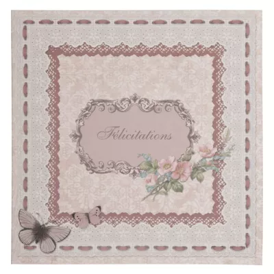 Postkarte (F?licitations) 13.5x13.5 cm