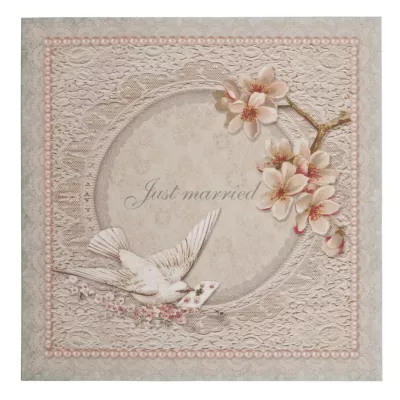 Postkarte (Just married) 13.5x13.5 cm