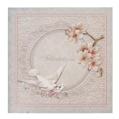 Postkarte (F?licitations) 13.5x13.5 cm