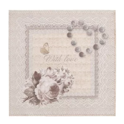 Postkarte (With love) 13.5x13.5 cm