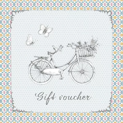 Clayre & Eef Gift voucher with envelope 14x14 cm