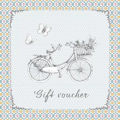 Clayre & Eef Gift voucher con la busta 14x14 cm