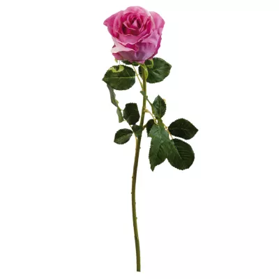 Clayre & Eef Rose Kunstblume Blumendekoration Blume rosa ca. 68 cm