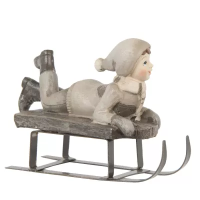 Clayre & Eef Junge mit Schlitten