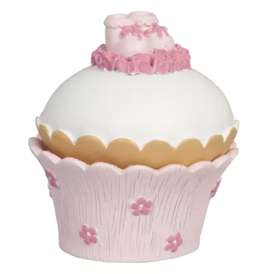 Clayre & Eef Dekoration  schöne Rose  muffin 7*7*9 cm