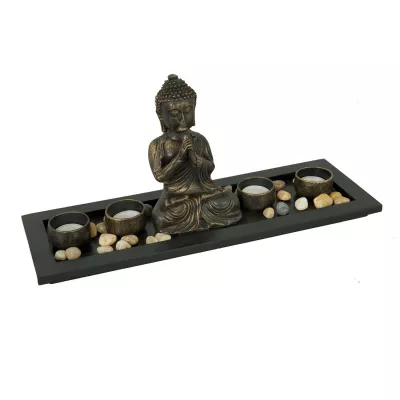 Clayre & Eef Teelichthalter Buddha 40*11*15cm