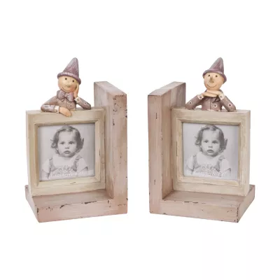 Book-end 11x10x19 / 2x 8.5x7.5 cm