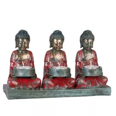 Clayre & Eef Waxinelicht Buddha 25x9x15 cm