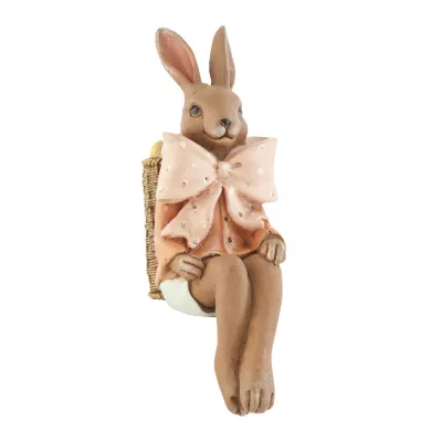 Clayre & Eef Figur Hase Kaninchen sitzend ca. 9 x 6 x 19 cm