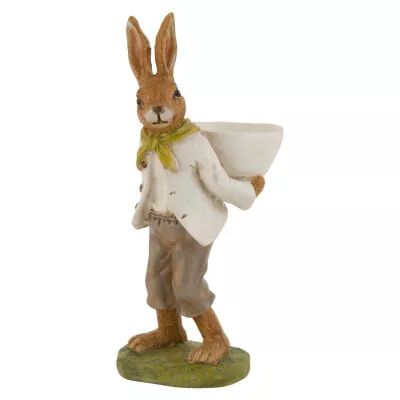 Clayre & Eef Deko Dekoration Figur Kaninchen Osterhase Hase ca. 16 cm