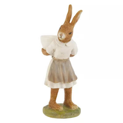 Clayre & Eef Deko Dekoration Figur Kaninchen Osterhase Hase ca. 16 cm