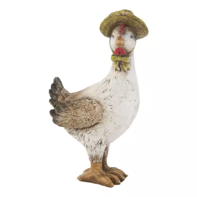 Deko Dekoration Figur Ente mit Hut ca. 13 cm